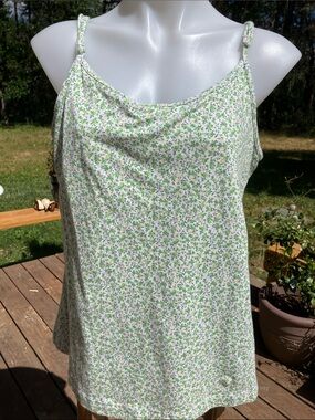 Cotton floral bra tank 1X by JL studio